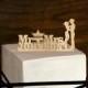 Cowboy Personalized Cake Topper - rustic Wedding Cake Topper - Monogram Cake Topper - deer cake topper - redneck - Bride and Groom, western