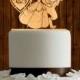Beauty and the beast wedding cake topper / wood wedding cake topper / initial cake topper / monogram cake topper / custom cake topper
