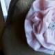 Rustic Wedding Silk Flower Burlap Bag Bridesmaid Purse Blush Pink Clutch Bride Shabby Chic Wedding by Lolis Creations
