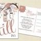 Vow Renewal Postcard - We Still Do -  Blush Pink Mason Jar Vow Renewal Invitation - Anniversary Mason Jar Vow Renewal Invite -5002 PRINTABLE