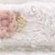 Clutch, Bridal, Wedding, Handbag, Maid of Honor, Ivory, Off White, Blush, Rose, Chiffon, Pearls, Crystals, Vintage Wedding, Elegant