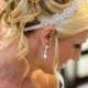 ON SALE Lilly- Floral Rhinestone Headband,  Wedding Headpiece, Ribbon, Crystal, Accessories, Bridal, Wedding, Hair Accessory