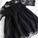 My Little Black Couture Dress - flower girl dress, girls elegant dress, girls lace dress, wedding, pageants, pictures, birthdays