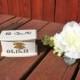 Personalized Ring Bearer Box, Wedding decor, Country Barrn Wedding, Shabby Chic Wedding