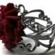 Red Rose Ring - Victorian Mourning Jewelry
