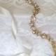 Gold Crystal Rhinestone Bridal Sash,Wedding sash,Bridal Accessories,Bridal Belt,Style # 9