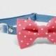 Helen Baby Blue ••• Bow Tie Cat Collar, Cat Collar, Breakaway Collar, Dog Bow Tie