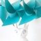 Shower Decor Blue Wedding Pinwheel Favors or Wedding Decor 6 - Large pinwheels (Custom orders welcomed)