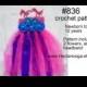 CROCHET PATTERN - Tutu and Headband, Flower girl dress, kid's tutu,Girl's ballet dress, #836, baby, toddler, preteen, childs dance dress,