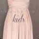 KIDS Nude Pink Bridesmaid Convertible Dress Infinity Dress Multiway Dress Wrap Dress Wedding Dress Flower Girl Dress Twist Dress