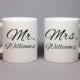 Unique Wedding Gift Idea - Bridal Shower Gift - Mr and Mrs Coffee Mug - Unique Bridal Shower Gift - Wedding Gift Idea - Anniversary Gift Mug