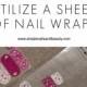 How To Fully Utilize A Sheet Of Jamberry Nail Wraps