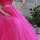 Sherri Hill 11177 Scoop-Neck 2015 Hot Pink Beaded Long Evening Gown [Sherri Hill 11177 Hot Pink] - $210.00 : The Most Fashionable And Cheapest Prom Dresses
