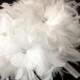 Snow White Ostrich Feather Flowers BLING Swarovski Crystal Couture Bridal Bouquet - Feathers Bride Custom Wedding Bouquets