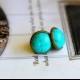Turquoise Stud Earrings Turquoise Australian Jewellery Seven Blueberries Bridesmaid Gift Idea
