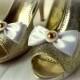 Wedding Shoe Clips, Bridal Shoe Clips, Bow Shoe Clips, Shoe Clips, Shoe Clips for Wedding Shoes,Bridal Shoes, Vintage Buttons Accents