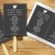 Printable Wedding Program Template - Chalk Fan Program - Grey & White - Instant Download - Editable MS Word Doc - Cupid's Dart Collection