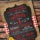 ANY Color BIRTHDAY PARTY Burlap Chalkboard Red GIngham Sunflower Mason Jar Barbecue Bbq 1st 2 3 Cowgirl Cowboy Bridal Baby Shower Invitation