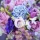 Purple Hued Bridesmaids Bouquet