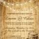 Country wedding invitation with Cowboy boots