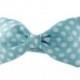 Light Blue Polka Dot Bow Tie - Light Blue Dot Bowtie for dogs, Ice Blue white dog bow tie collar accessory