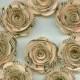 Antique Music Mini Paper Roses for Weddings, Bouquets, Events and Crafts