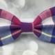 Pink & Purple Plaid Small Pet Dog Cat Bow / Bow Tie