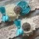 Turquoise Wedding Garter Set, Toss Garter Included, CUSTOMIZE IT, Lace Bridal Garter, Garter Belt