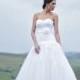JW16067 2016 lace elongated bodice tulle ball gown wedding dress