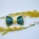Yellow jade bow tie Hand embroidered bowties Handcrafted neckties Tie as a gift Little boys Wedding stuff Small size Bright bowties Green