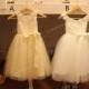 Short Bridesmaid Dress,Lace /Tulle Flower Girl Dress,White /Champagne/Ivory Wedding Party Dress