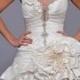 Sweet One Shoulder Sequins Flower Women’s Backless Lace Up Mini Wedding Dress