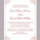 DIY Wedding Invitation Template Editable Text Word File Download Printable Invitation Red Wedding Invitation Floral Invitation