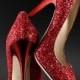 Jimmy Choo Red Sparkle Pumps. My Wedding Shoes. Count On It.