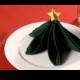 How To Fold A Napkin Into A Christmas Tree 