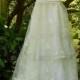 White Ivory Lace Sparkle Dress Beading Wedding Romantic Fairytale Medium By Vintage Opulence On