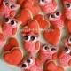 Valentines day - Owl cookies and Hearts - Valentine Cookies - 2 dozen MINI cookies - FEATURED on Etsy Finds - New