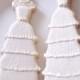 10  Vintage Style Bridal Gown Cookies-1950's Elegant Layered Lace Wedding Dress Cookies,  Bridal Shower Cookies, - New