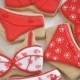 12 Pieces Lingerie, Brassiere and Panty Sets, Bridal Shower Cookie Favors - 6 Pairs, Wedding, Bachelorette, Bridal Shower Cookies - New