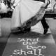 Burlap Aisle Runner "And the two shall become one"