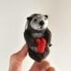 Otter Ornament  - Stocking Stuffer  - Christmas Gift - Wedding Cake Topper - AdoraWools.com