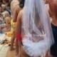 SET: BRIDE Bling Bikini Veil & Bling Hair Veil by myTALEfeathers® - Bling Bikini Veil - Booty Veil - Bride Bling