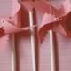 Pink Pinwheels Favors 12 Mini (custom orders welcomed)