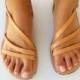 Leather womens sandals, wedding sandals ,100%leather