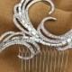 Abstract Wedding Bridal Hair Comb Crystal Rhinestone Headpiece For Brides