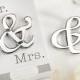 96 Ampersand Mr And Mrs Bottle Opener Wedding Favors