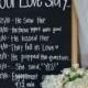 Love Story Chalkboard - Wedding Ideas By You