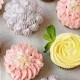 Flower Cupcakes [Roses, Zinnias, And Hydrangeas]