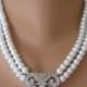 Art Deco Jewelry, Great Gatsby, Pearl Necklace, Pearl Jewelry, Mother of the Bride, Wedding Necklace, Bridal Jewelry, Sphinx