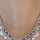 Crystal Bridal Necklace, Wedding Jewelry, Statement Necklace, Vintage Bridal Choker, Rhinestone Necklace, Great Gatsby Jewelry, Art Deco